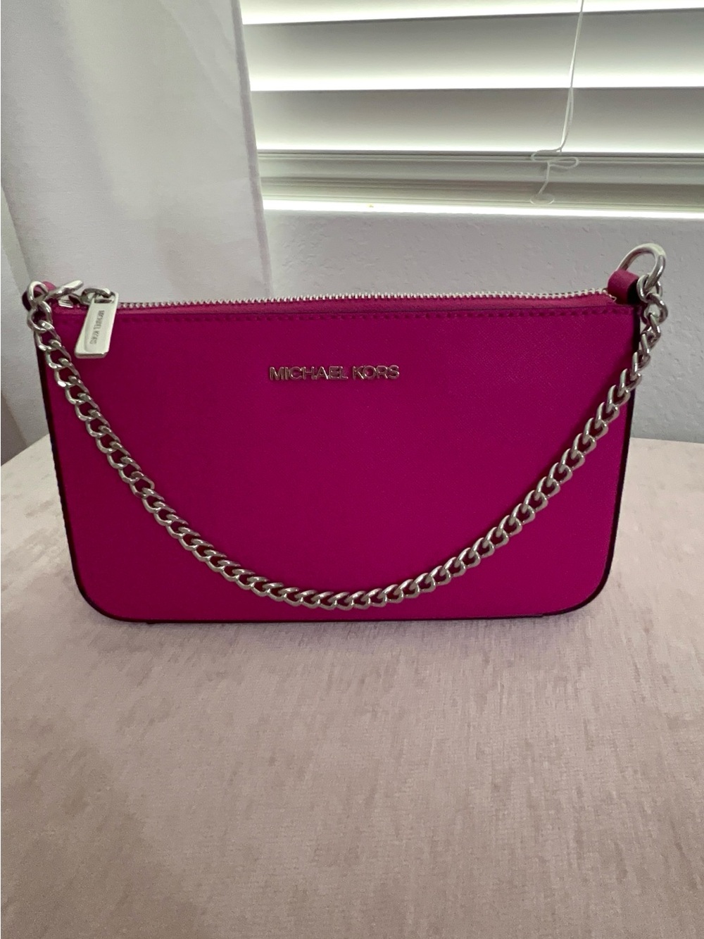 Michael Kors Jet Set Medium Saffiano Leather Crossbody Bag